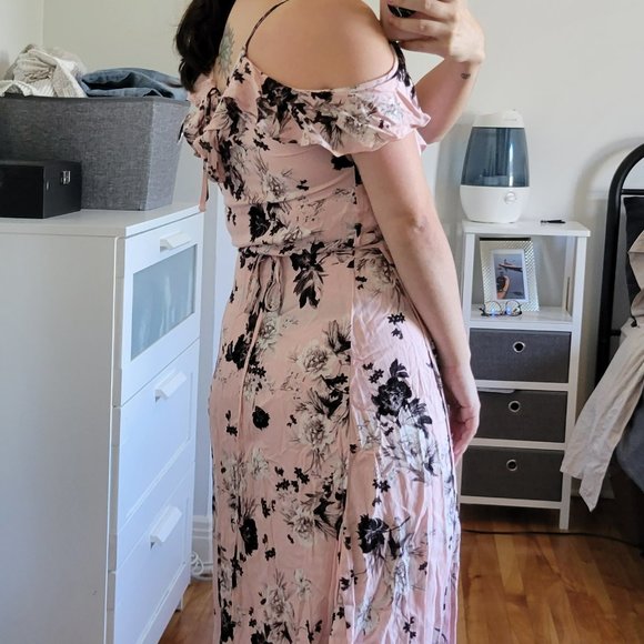 Floral Midi Wrap Dress / Small / Wedding Guest - Picture 5 of 5